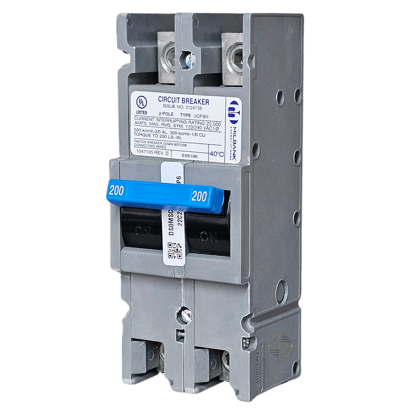 UQFBH-100 - 100A 22k Feed-Thru Circuit Breaker