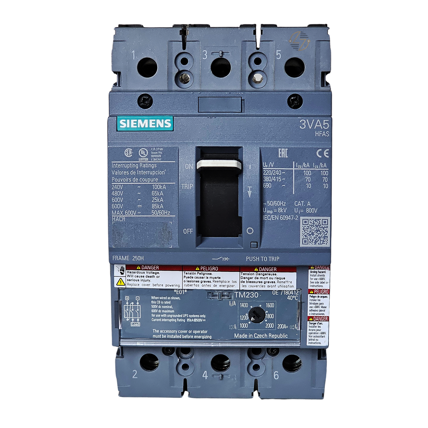 3VA5217-6EC31-0AA0 - HFAS 175 Amp Circuit Breaker