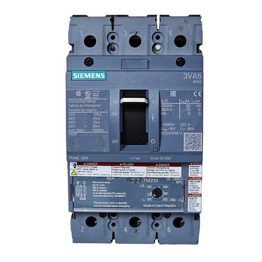 3VA5210-6EC31-0AA0 - HFAS 100 Amp Circuit Breaker