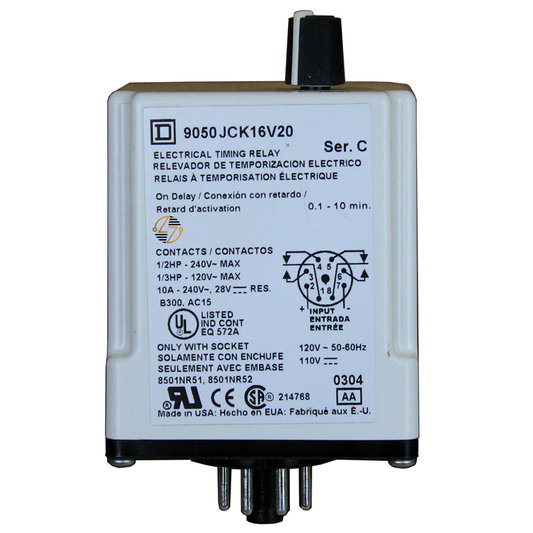 9050JCK16V20 - Square D Time Delay Relay