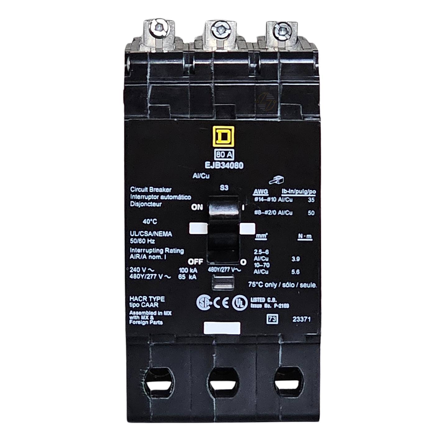 EJB34080 - 80Amp Circuit Breaker