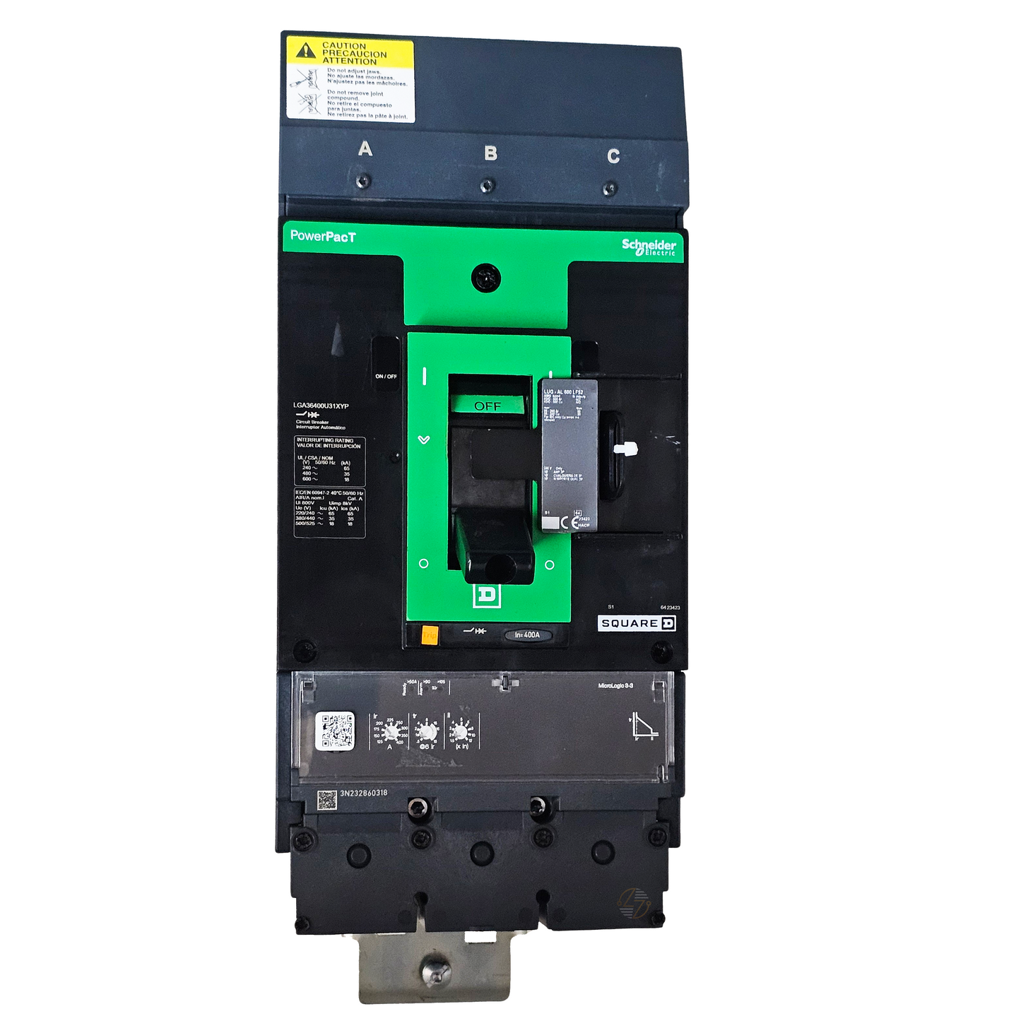 LGA36400U31XYP  - 400 Amp Circuit Breaker