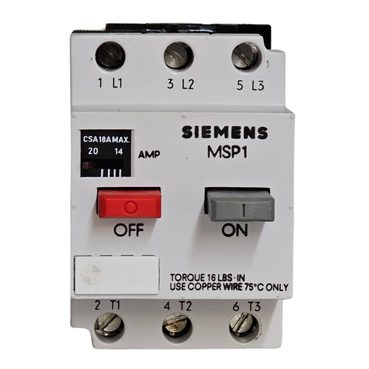 MSP10R - 14-18 Amp Manual Motor Starter