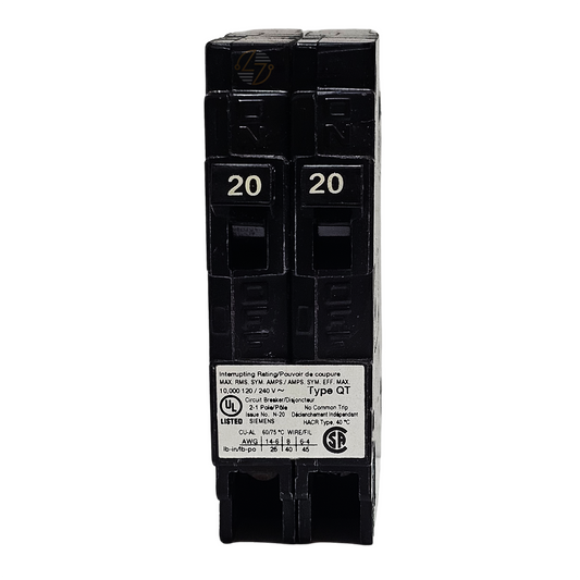 Q2020NC - Duplex 20/20 Circuit Breaker