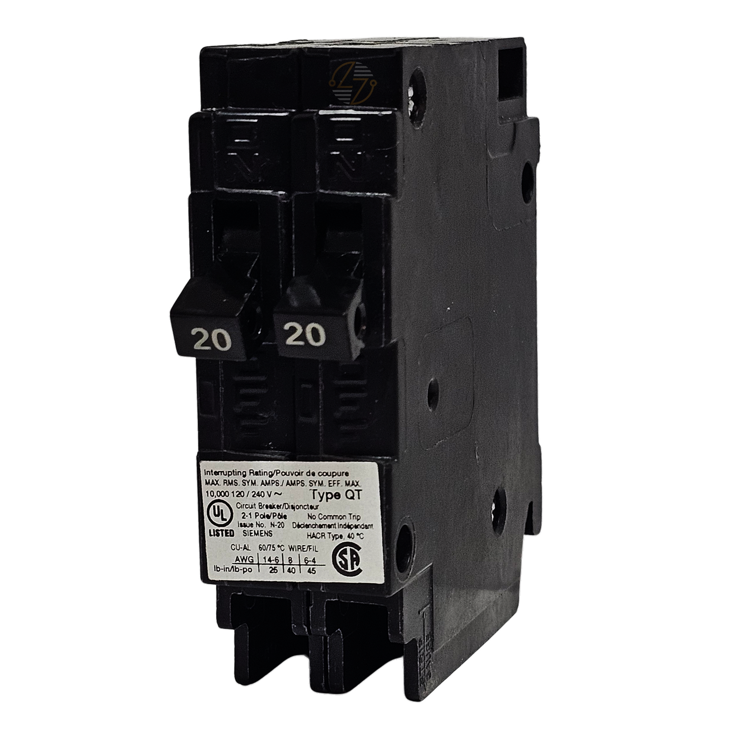 Q2020NC - Duplex 20/20 Circuit Breaker