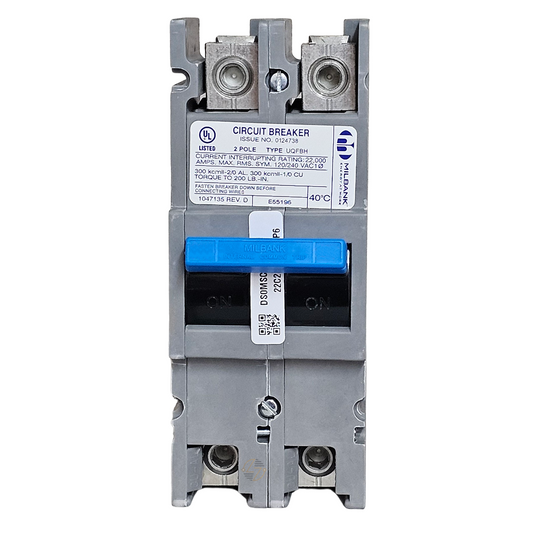 UQFBH-100 - 100A 22k Feed-Thru Circuit Breaker